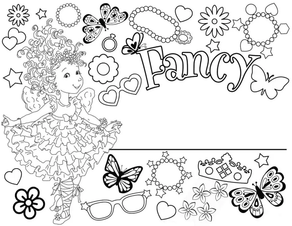 Desenhos de Fancy Nancy Para Colorir 6