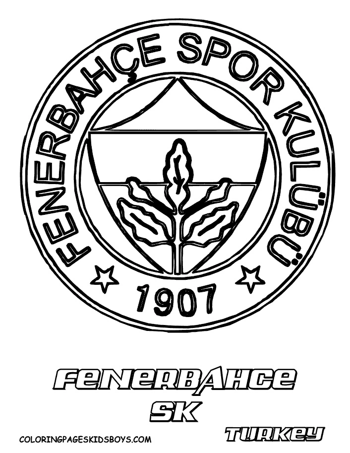 Fenerbahce Para Colorir 2