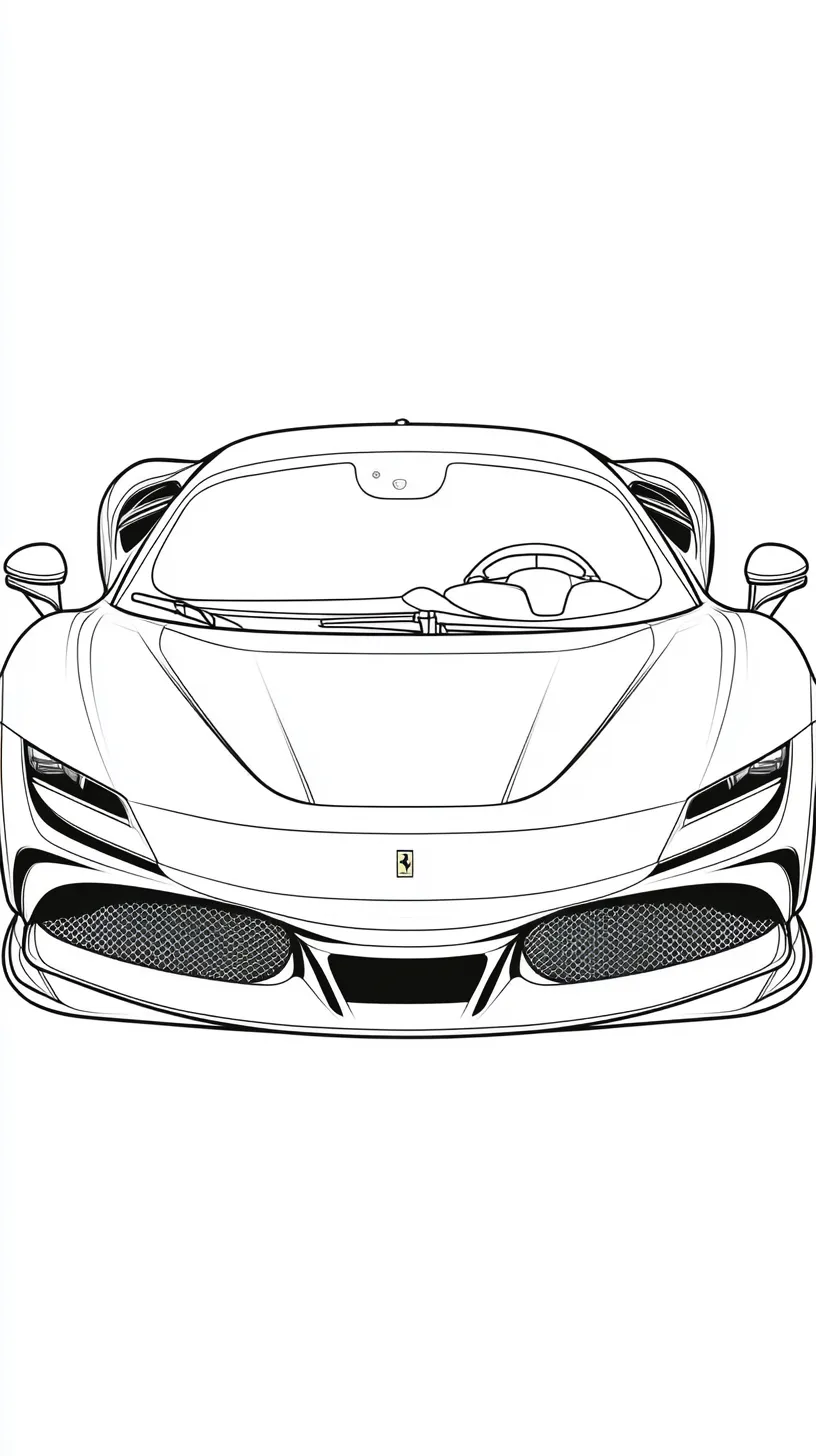 Ferrari Para Colorir 13