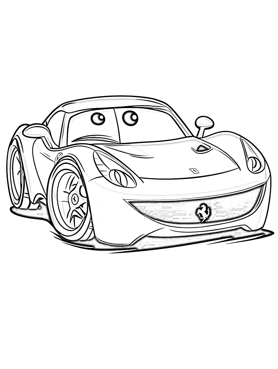 Ferrari Para Colorir 24