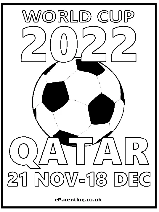 FIFA World Cup 2022 Coloring Pages 12