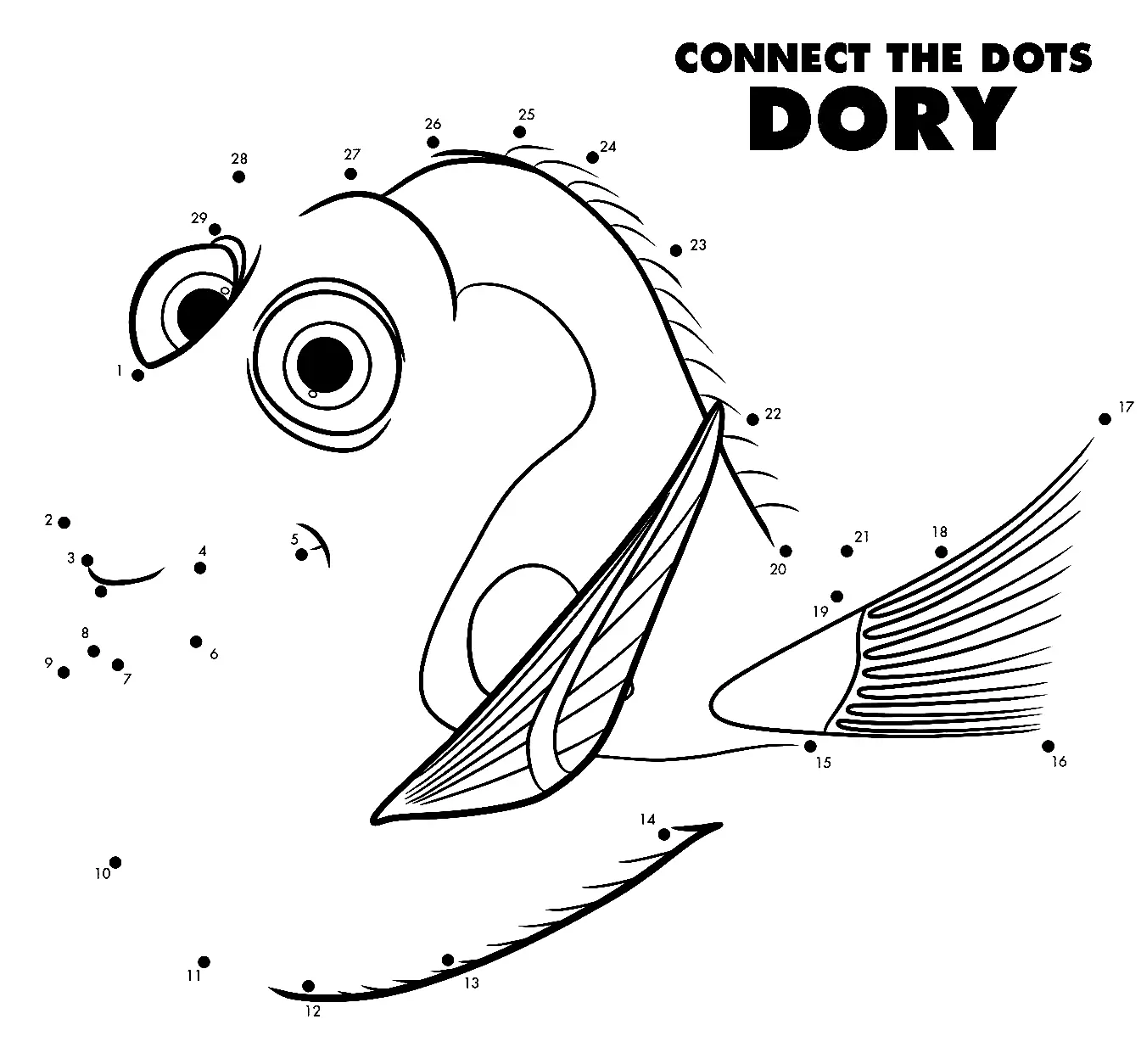 Finding Dory Coloring Pages 10