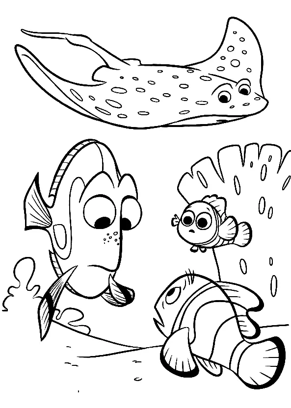 Finding Dory Coloring Pages 14