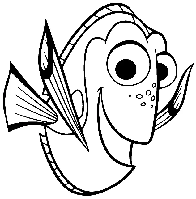 Finding Dory Coloring Pages 2