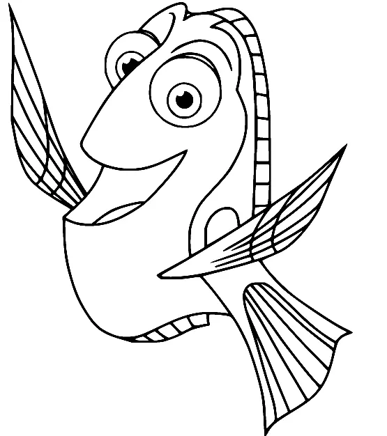 Finding Dory Coloring Pages 24