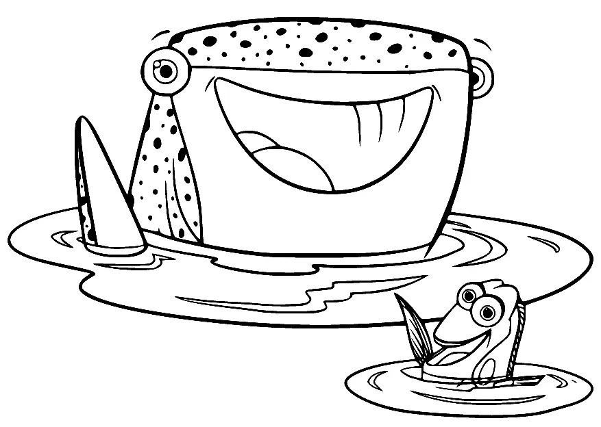 Finding Dory Coloring Pages