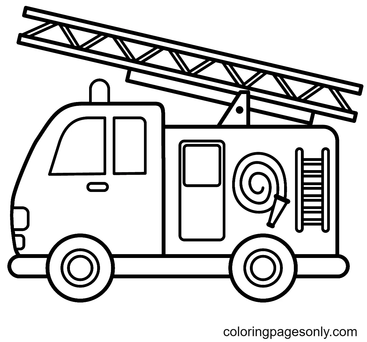 Fire Truck Coloring Pages 16