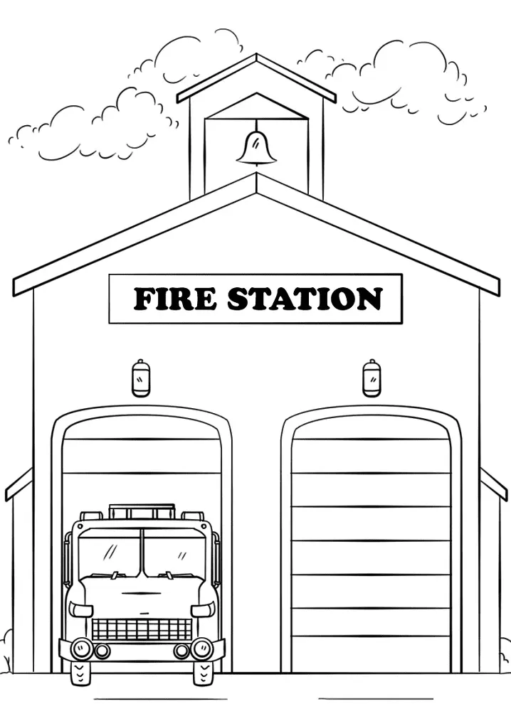 Fire Truck Coloring Pages 25