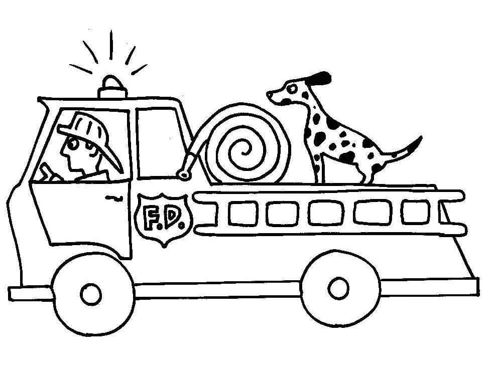 Fire Truck Coloring Pages 38