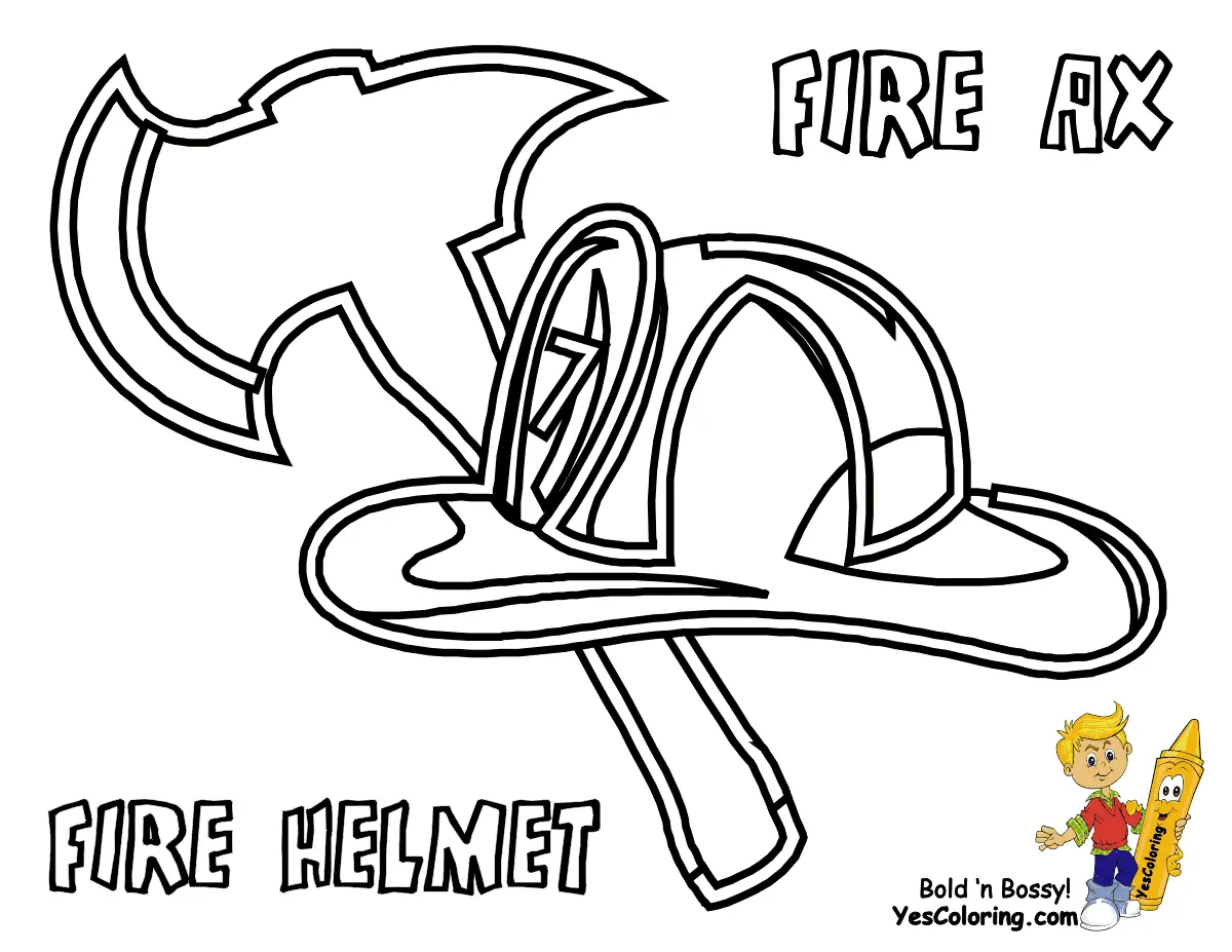 Fire Truck Coloring Pages 42