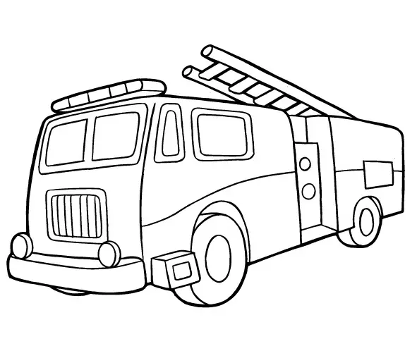 Fire Truck Coloring Pages 45