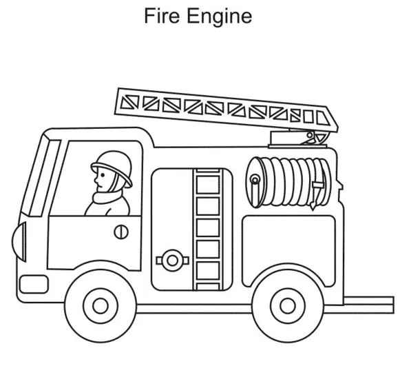 Fire Truck Coloring Pages 48