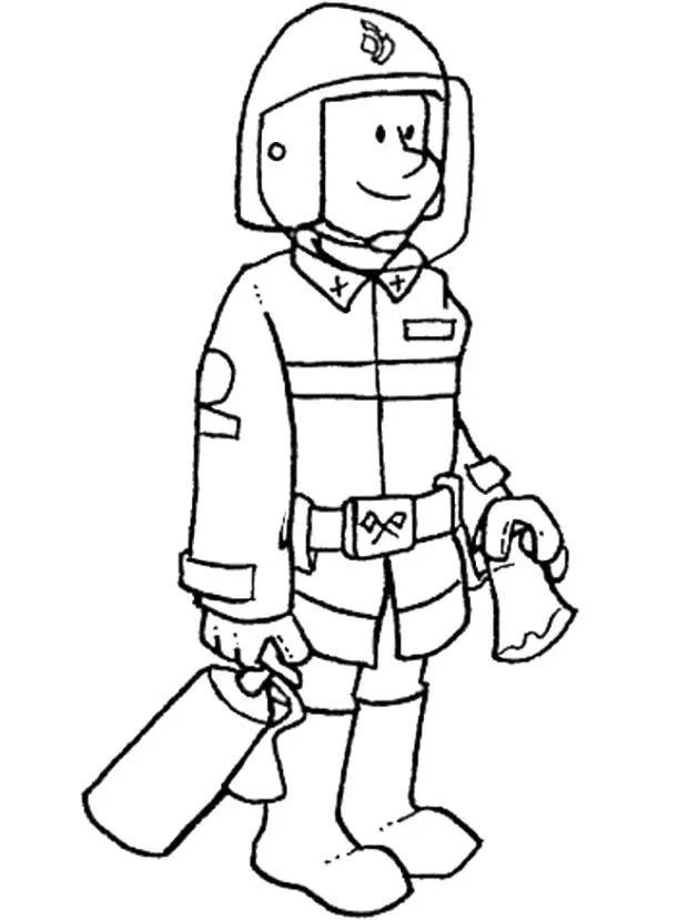 Fireman Coloring Pages 85