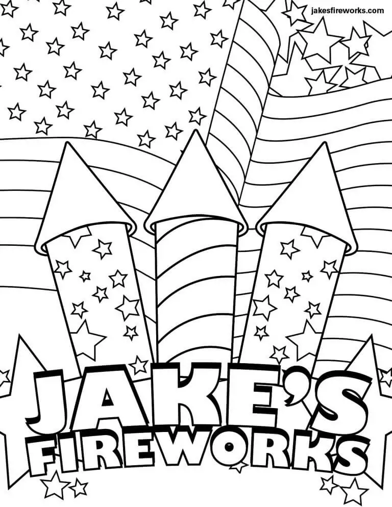 Fireworks Coloring Pages 10