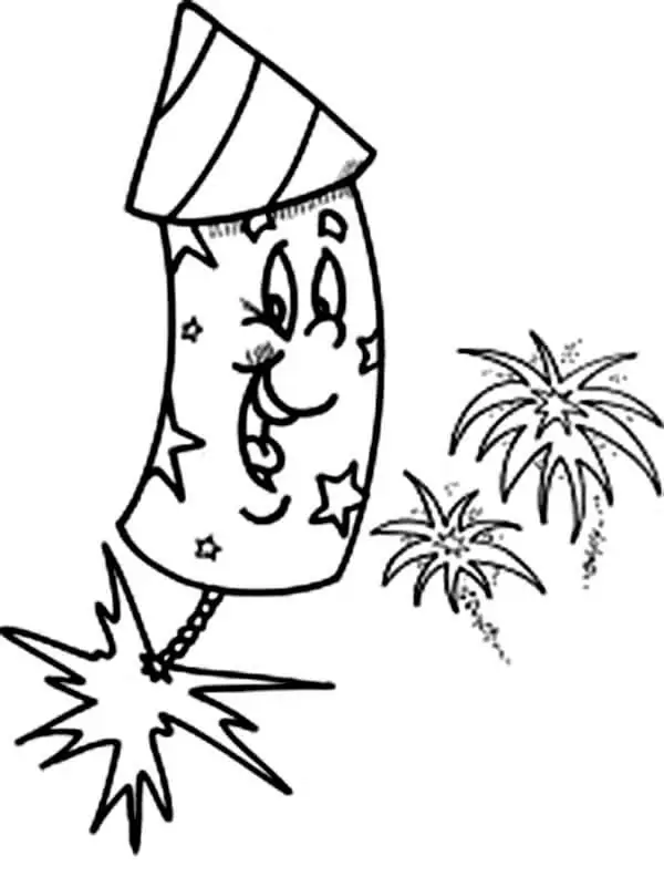 Fireworks Coloring Pages 13