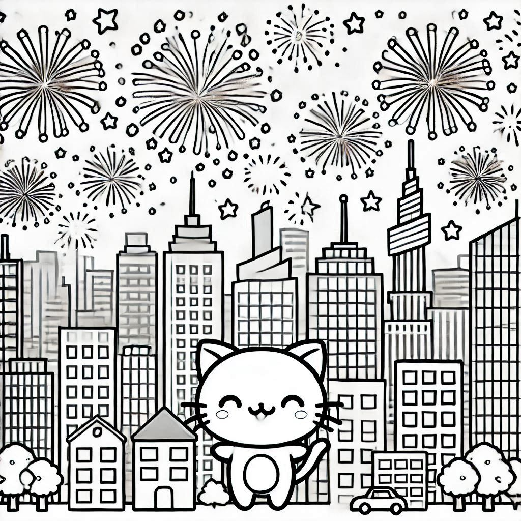Fireworks coloring pages 19