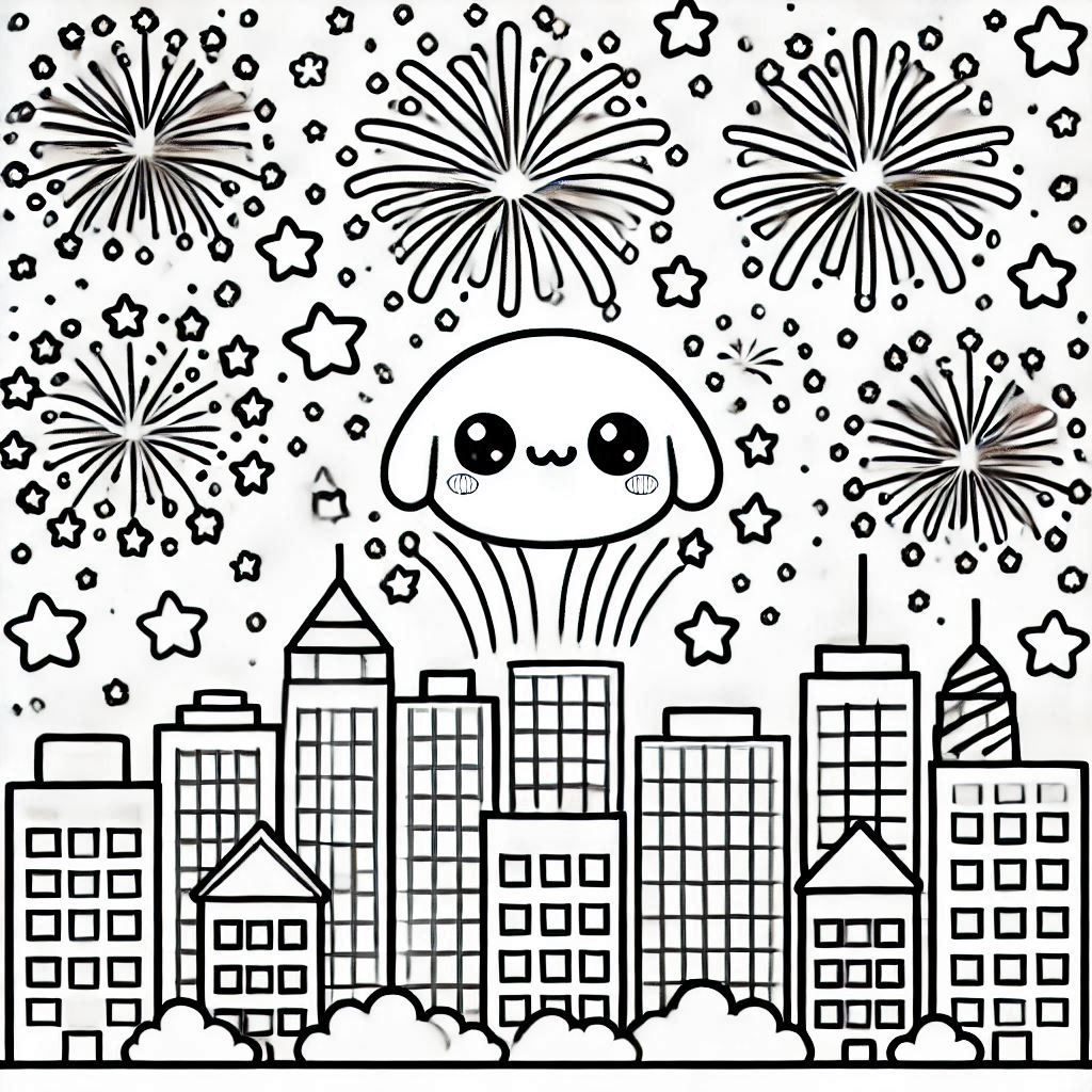 Fireworks coloring pages 20