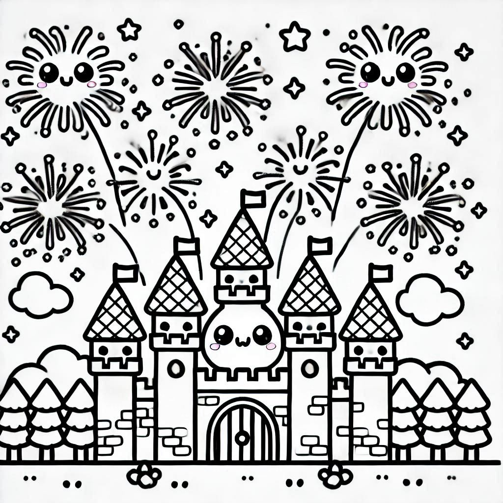 Fireworks coloring pages 23