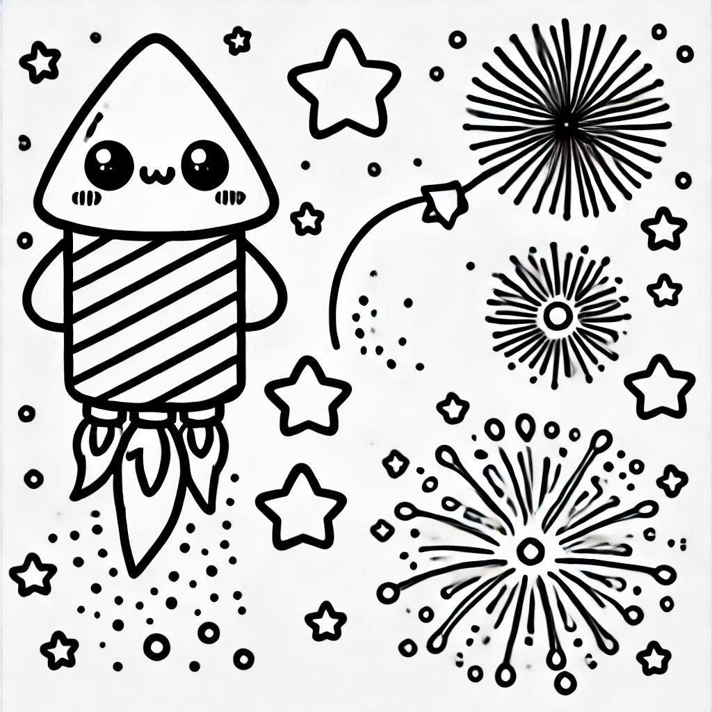 Fireworks coloring pages 30