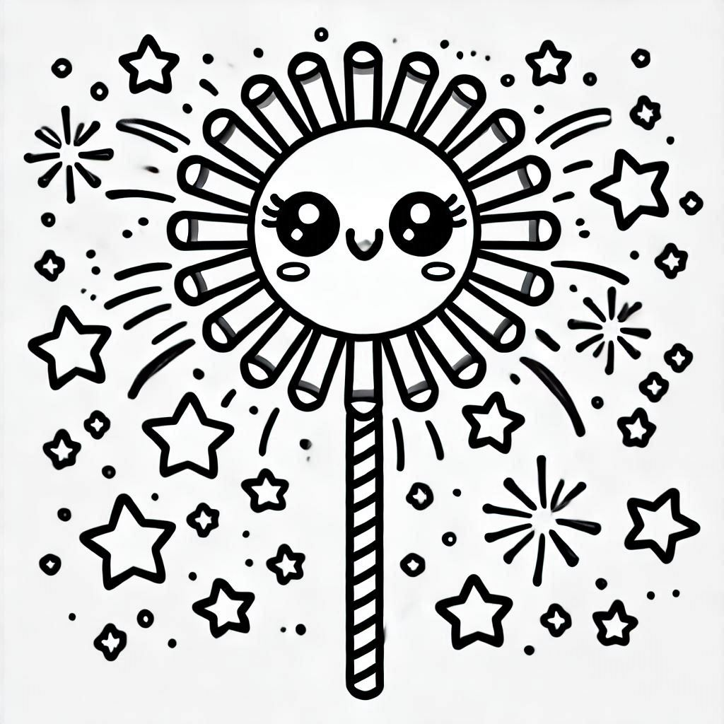 Fireworks coloring pages 31