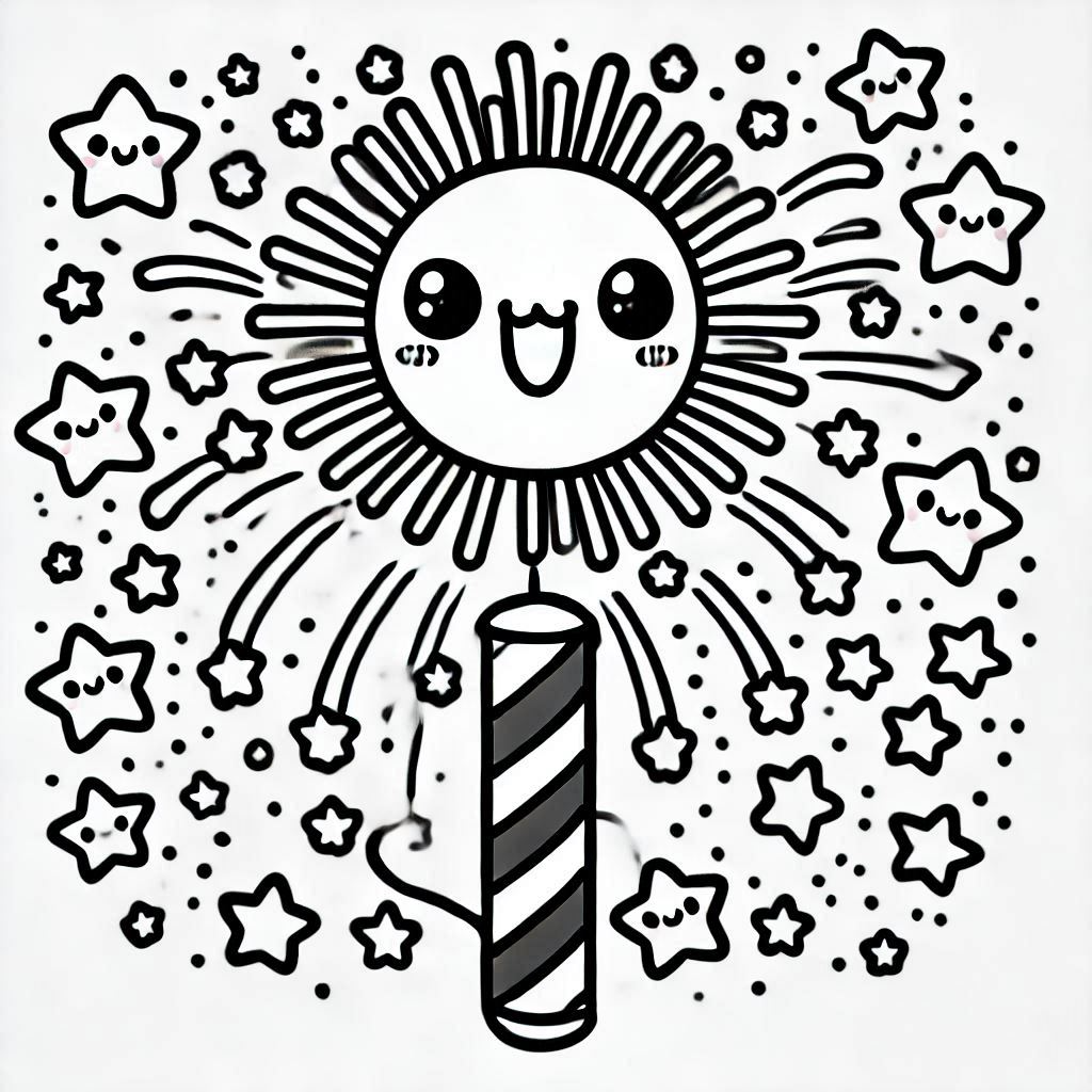Fireworks coloring pages 37