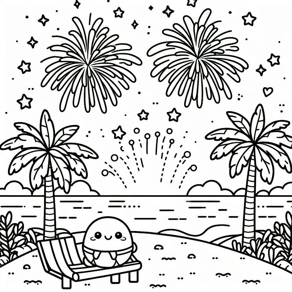 Fireworks coloring pages 39
