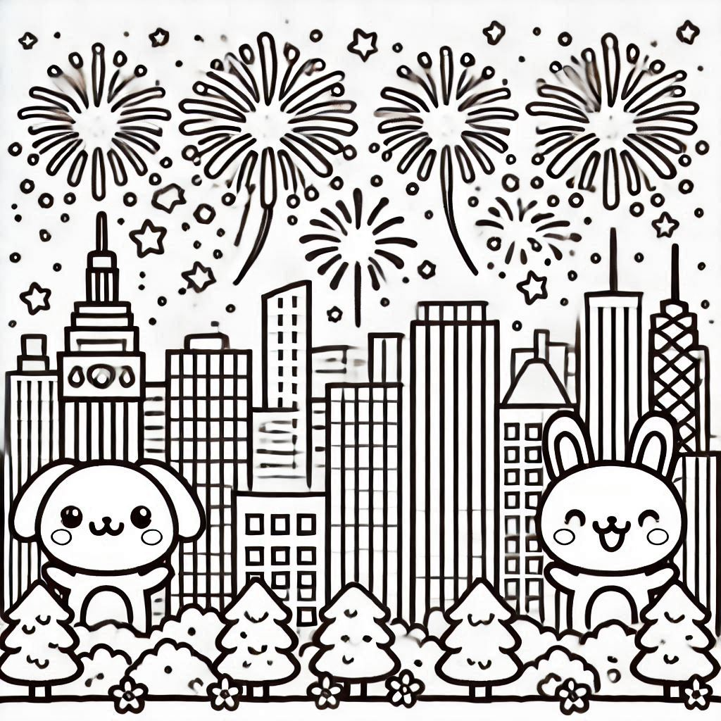 Fireworks coloring pages 41