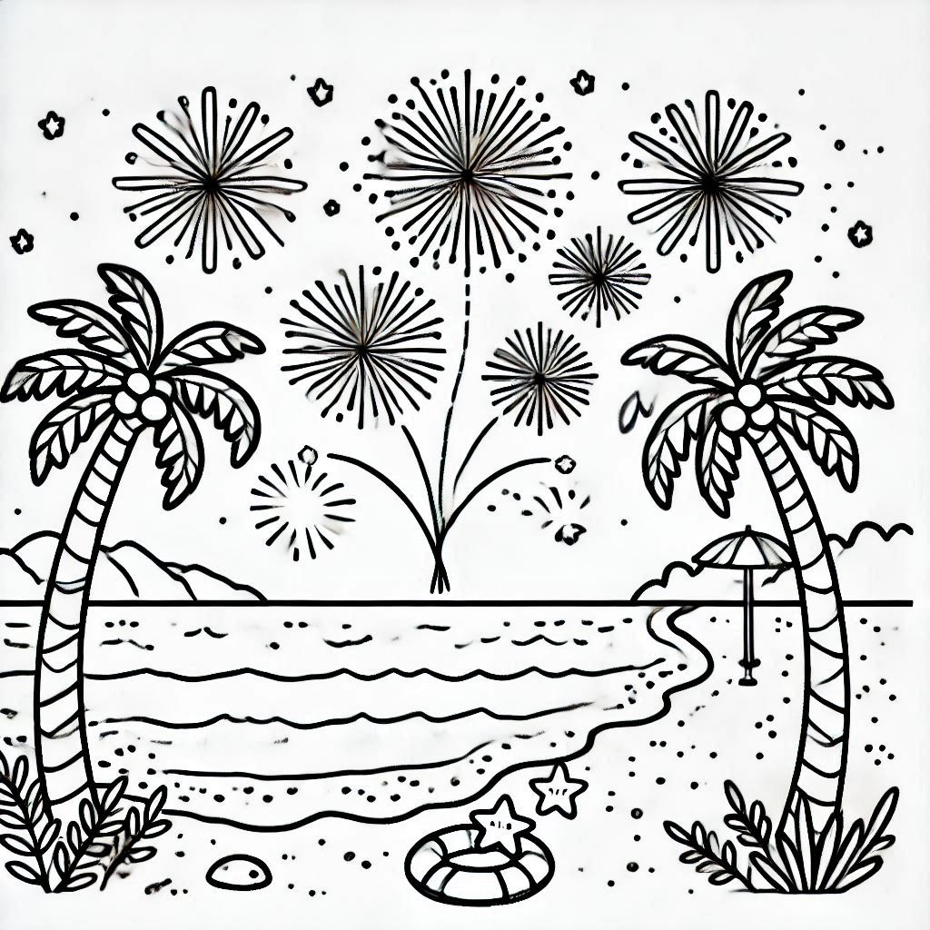Fireworks coloring pages 58