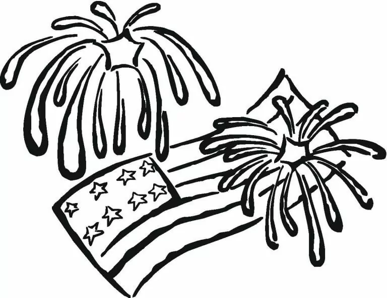 Fireworks Coloring Pages 8