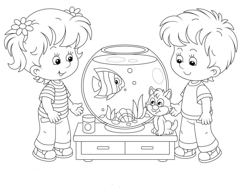 Desenhos de Aquario Para Colorir 64