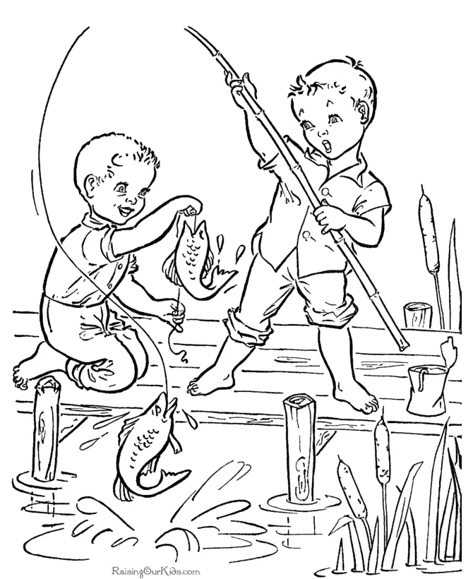 Fishing Coloring Pages 12