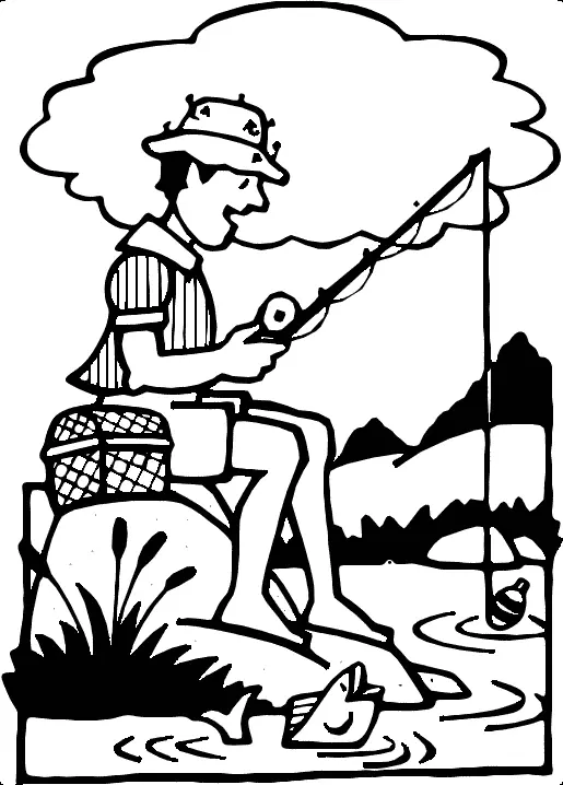 Fishing Coloring Pages 34