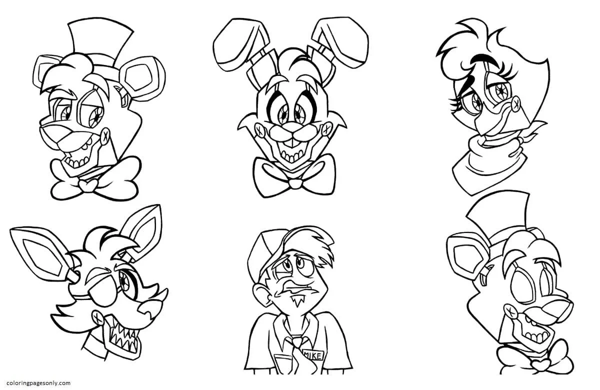 Five Nights At Freddy s Coloring Pages 56