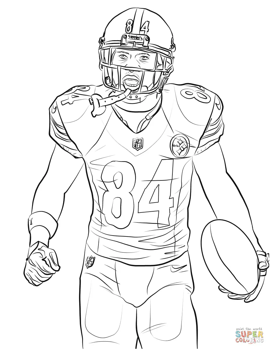 Football Player Coloring Pages 1