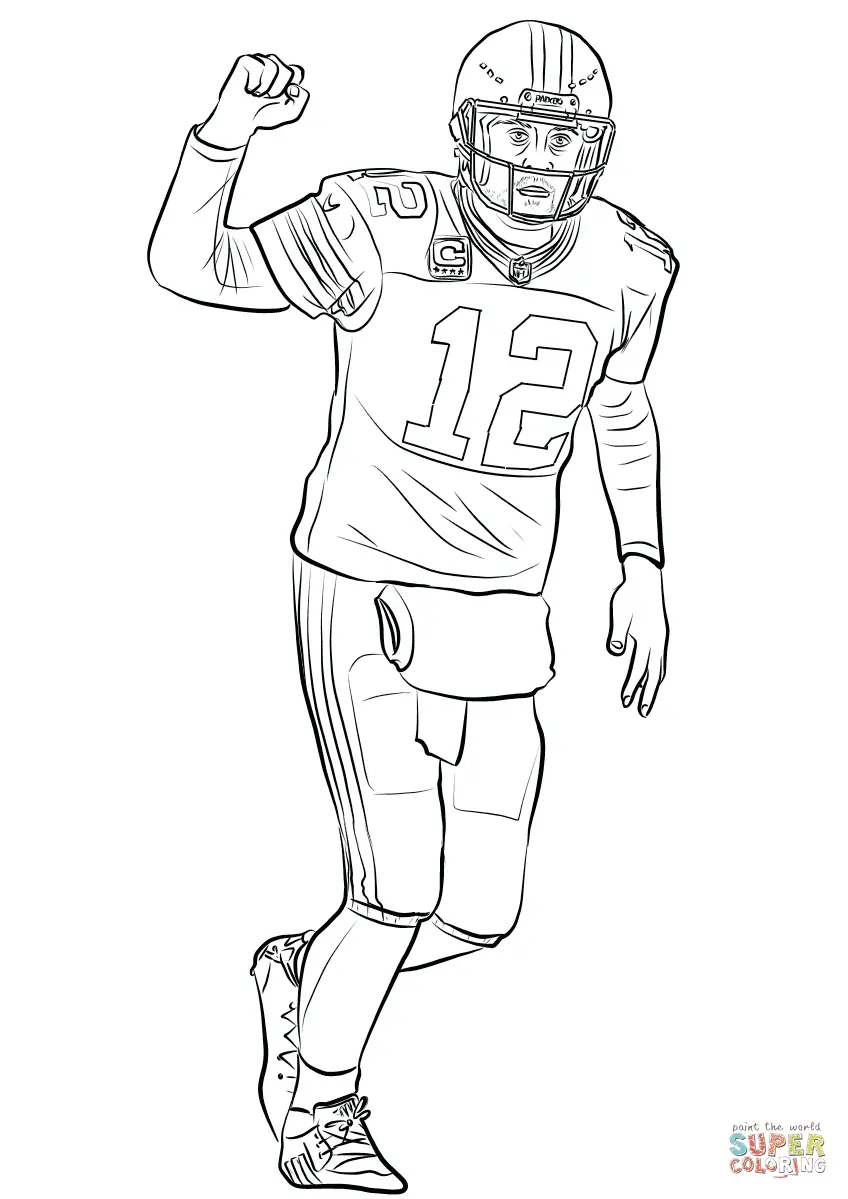 Football Player Coloring Pages 11