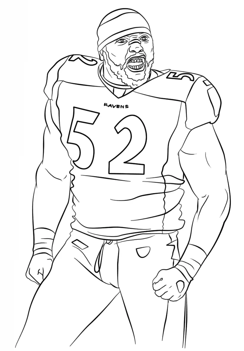 Football Player Coloring Pages 16