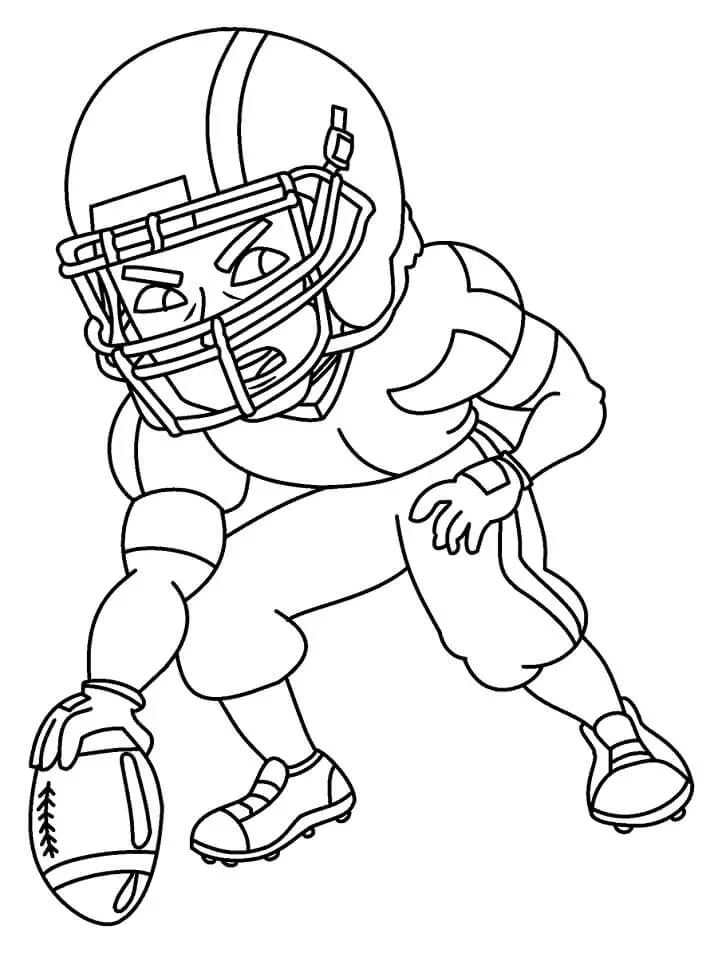 Football Player Coloring Pages 17