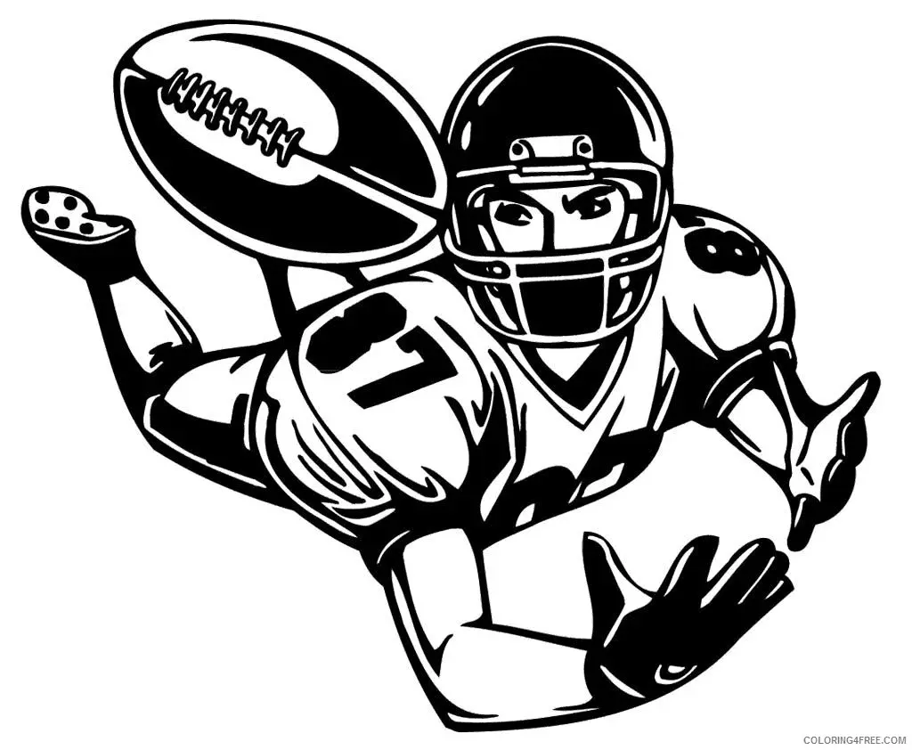 Football Player Coloring Pages 27