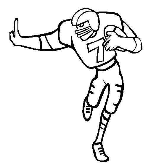 Football Player Coloring Pages 34