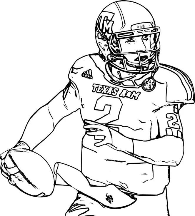 Football Player Coloring Pages 9