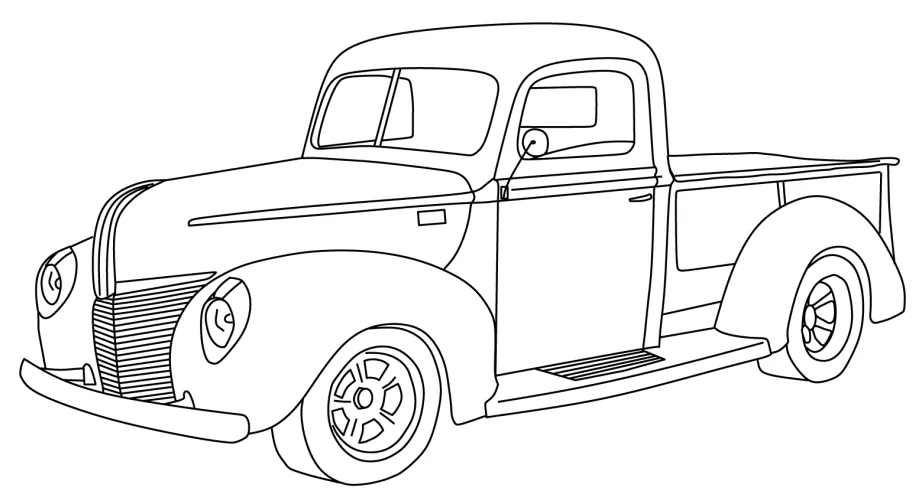 Ford Para Colorir 4