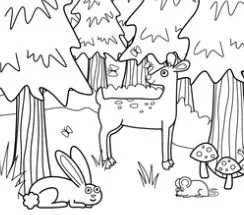 Forest Coloring Pages 23