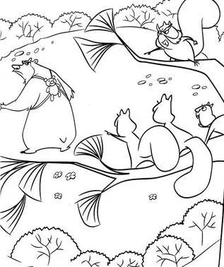 Desenhos de Floresta Para Colorir 61