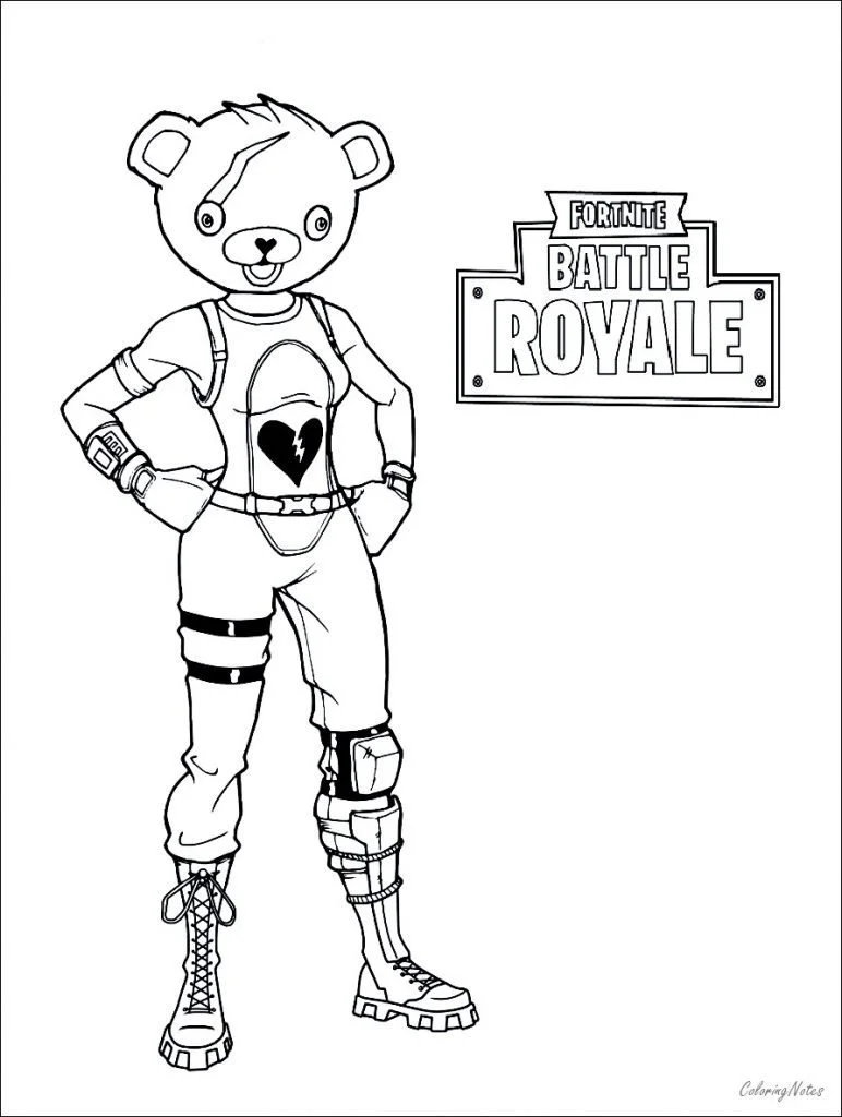 Fortnite Coloring Pages 10