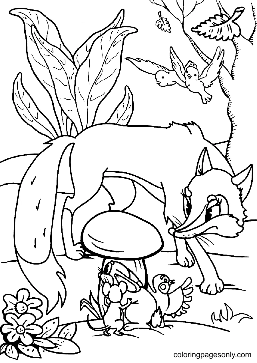 Fox Coloring Pages 54