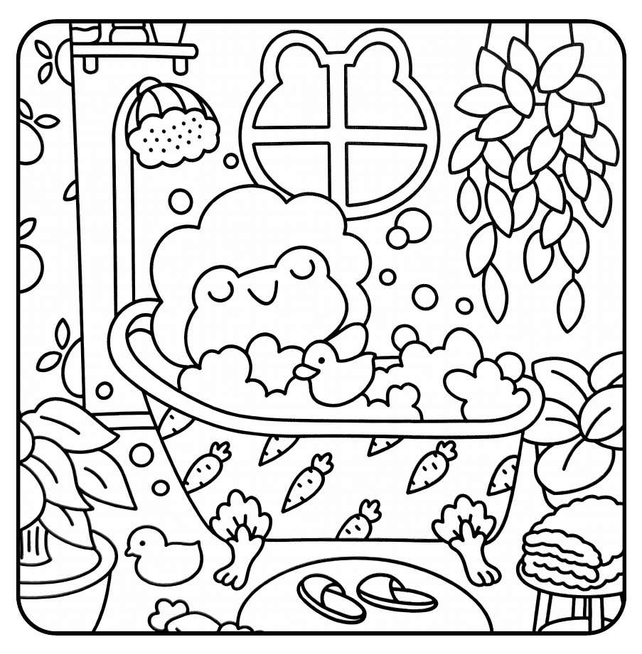 Froggy Days Para Colorir 12