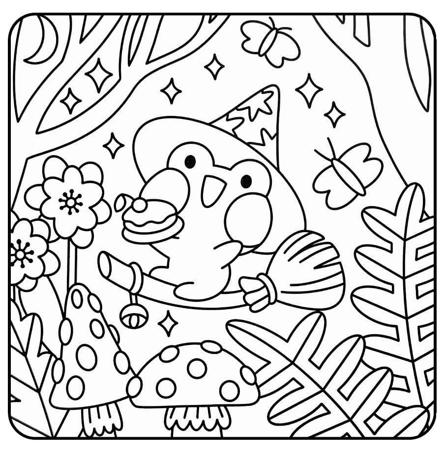 Froggy Days Para Colorir 14