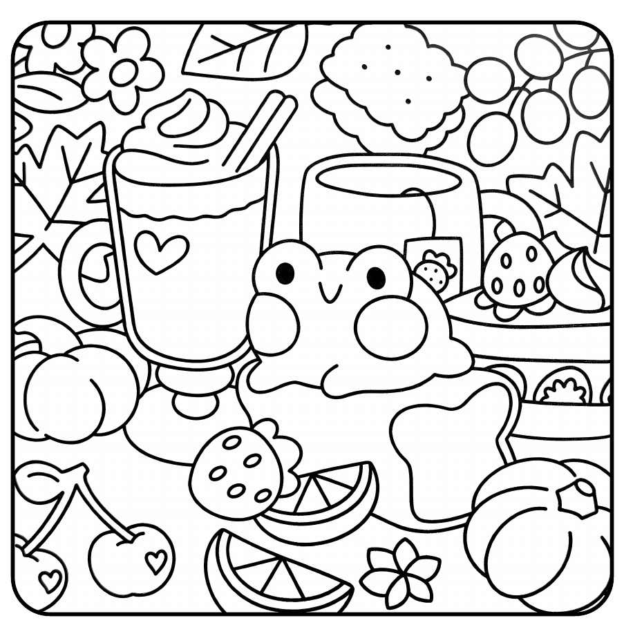 Froggy Days Para Colorir 15