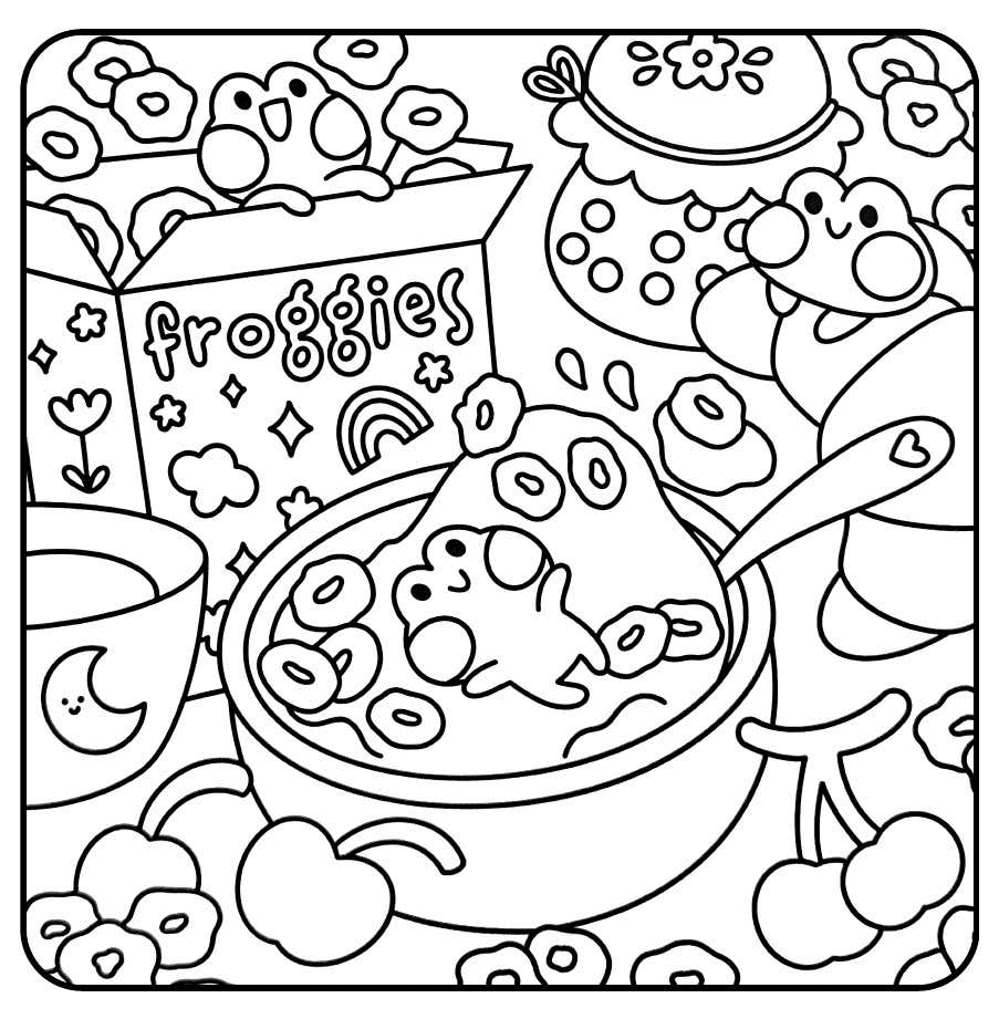 Froggy Days Para Colorir 18