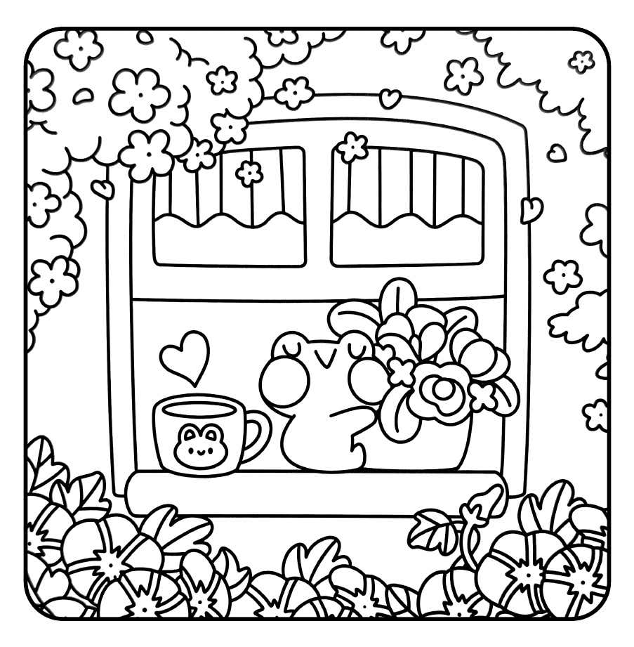 Froggy Days Para Colorir 2